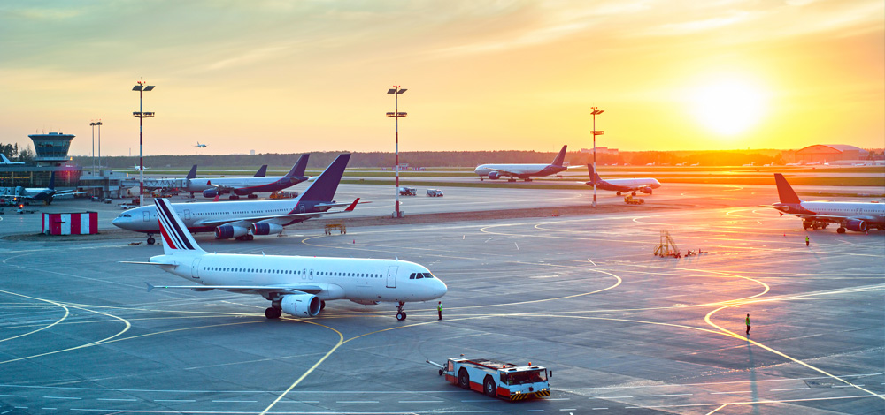 aircrafts at an airport